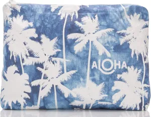 ALOHA Collection Mid Pouch, Lightweight, Packable, & Splash-Proof Pouch for Travel, Makeup, Toiletries, Organization, Gym, Pool & Beach. Easy to Clean Material. (11" x 8.5")