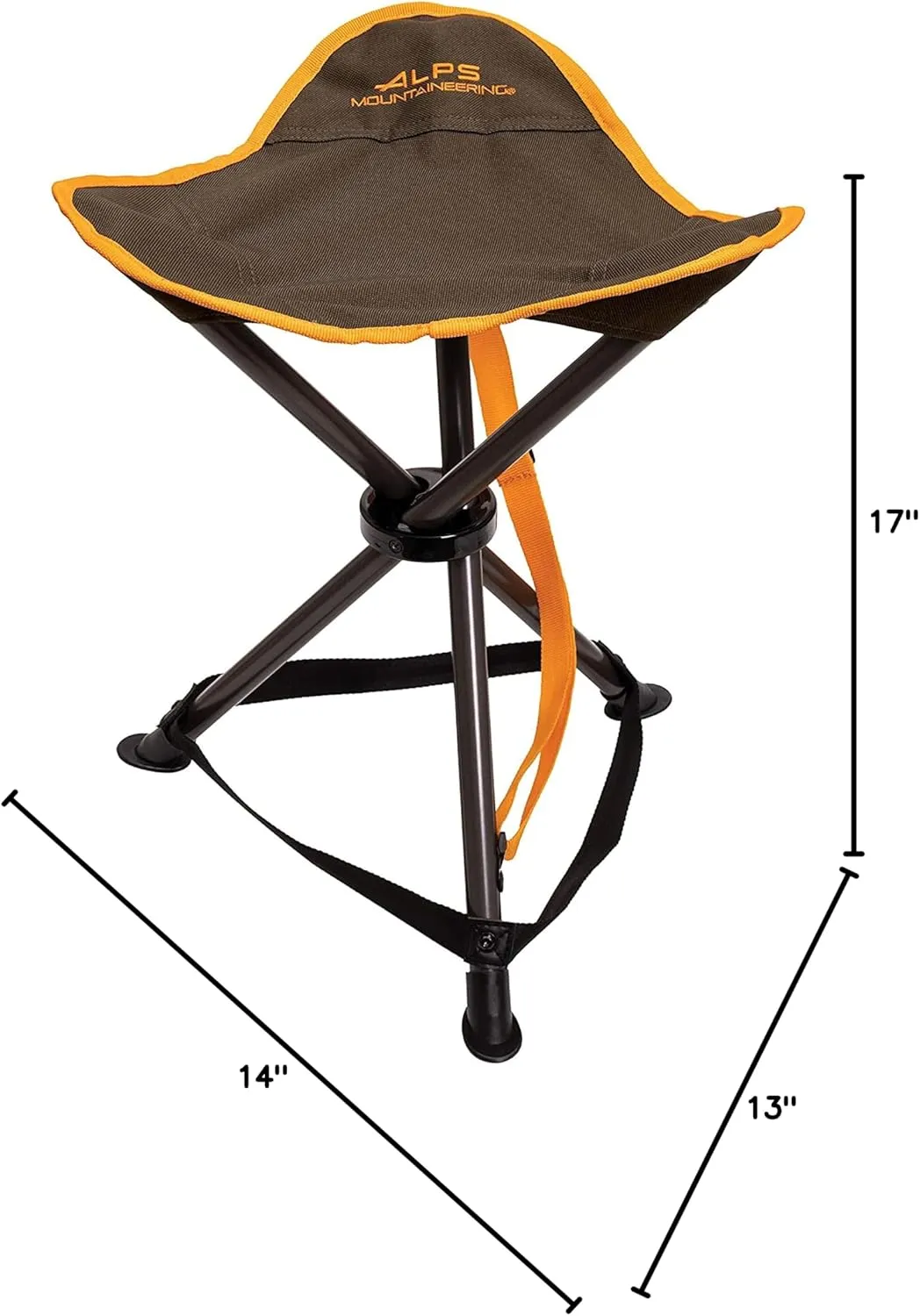 ALPS Mountaineering Tri-Leg Stool - Clay/Apricot, New