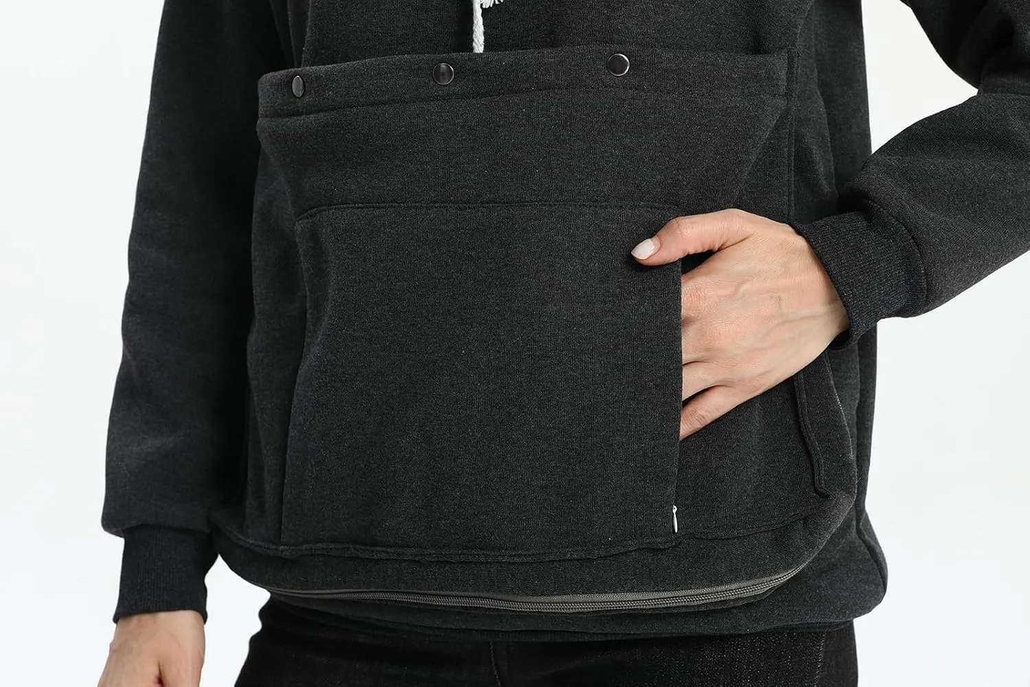 ALYC Cat Dog Carrier Hoodie Large Pet Pouch Sweatshirt Puppy Kitten Holder Pullover Top Kangaroo Hoodies for Women