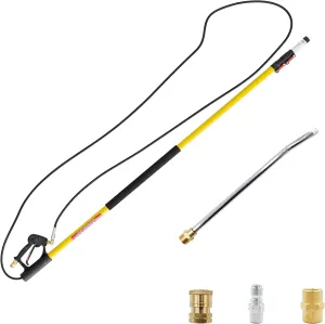 Annovi Reverberi, ARTEL-18 Telescoping Lance & Connection Accessories. 4000 Max PSI, 7 Max GPM, 18 Foot Extension, Metal Lance, Fiberglass Base, M22 Connection, Quick Connect Attachments, 11 lbs