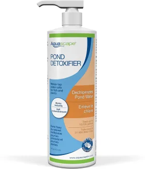 Aquascape Pond Detoxifier Water Treatment, Makes Tap Water Safe, 16-Ounce Bottle | 98877