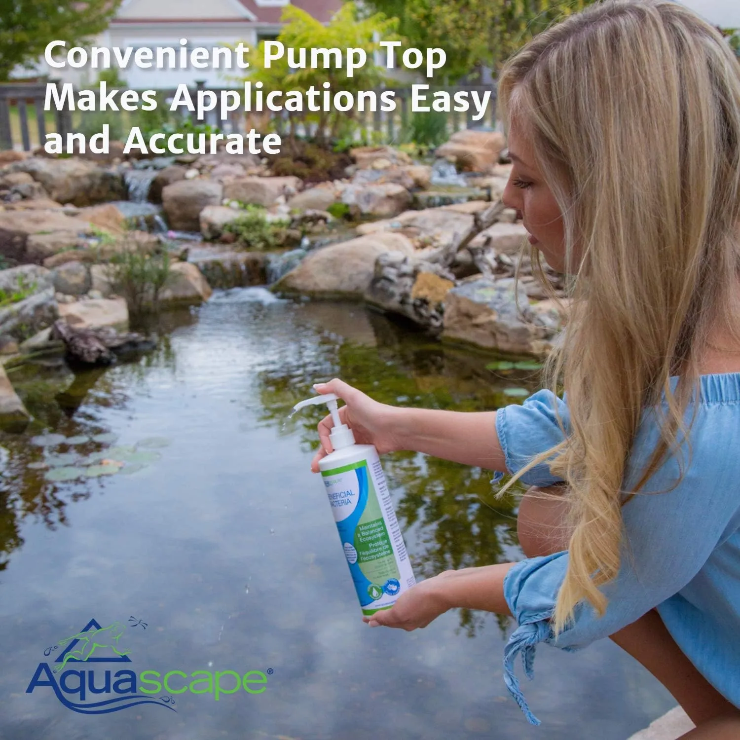 Aquascape Rapid Clear Flocculant Water Treatment Clears Cloudy Pond Water, 16 oz Bottle | 96049