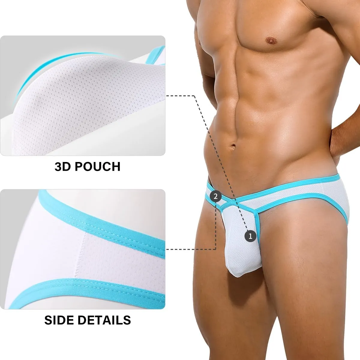 Arjen Kroos Men's Sexy Underwear Bulge Enhance Pouch Briefs