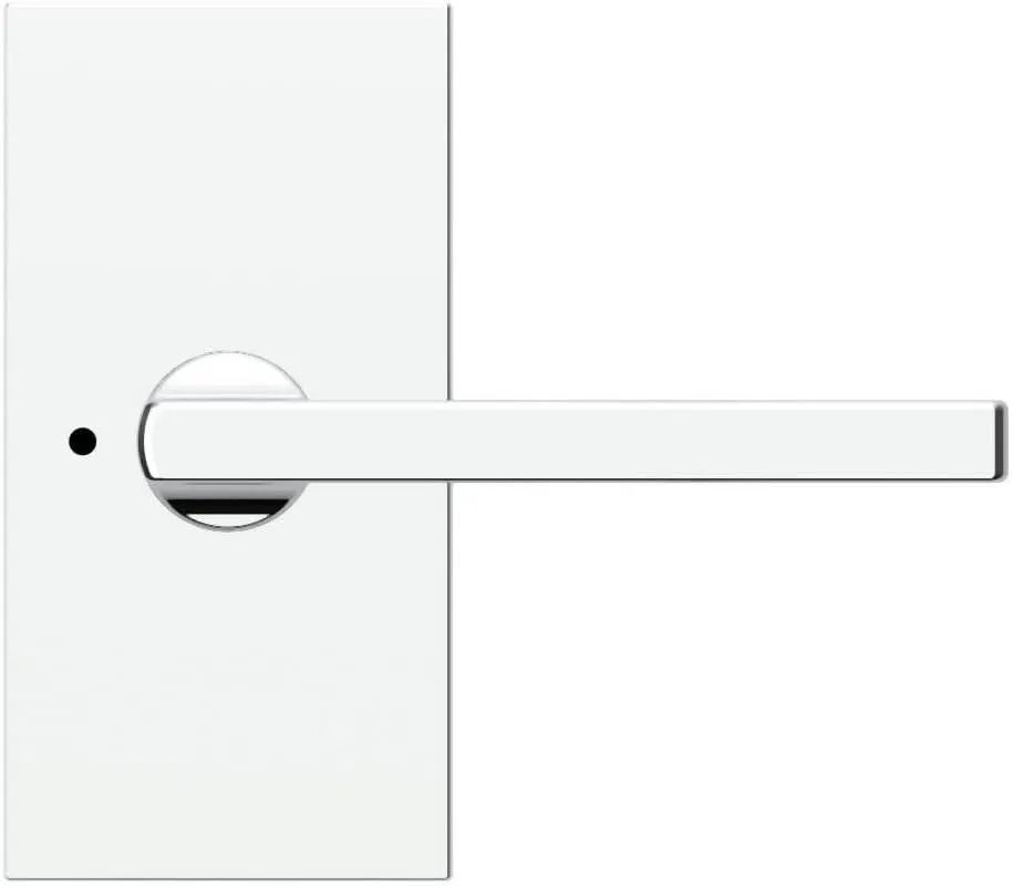 Baldwin PVSQUCFR150 PV.SQU.CFR Square Privacy Door Lever Set with 5 Inch Rectangle Rose from The Reserve Collection