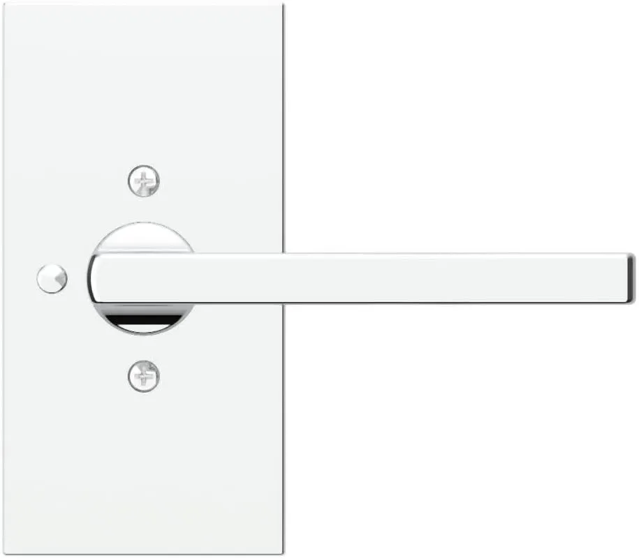 Baldwin PVSQUCFR150 PV.SQU.CFR Square Privacy Door Lever Set with 5 Inch Rectangle Rose from The Reserve Collection