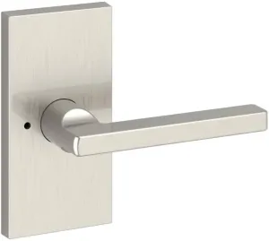 Baldwin PVSQUCFR150 PV.SQU.CFR Square Privacy Door Lever Set with 5 Inch Rectangle Rose from The Reserve Collection