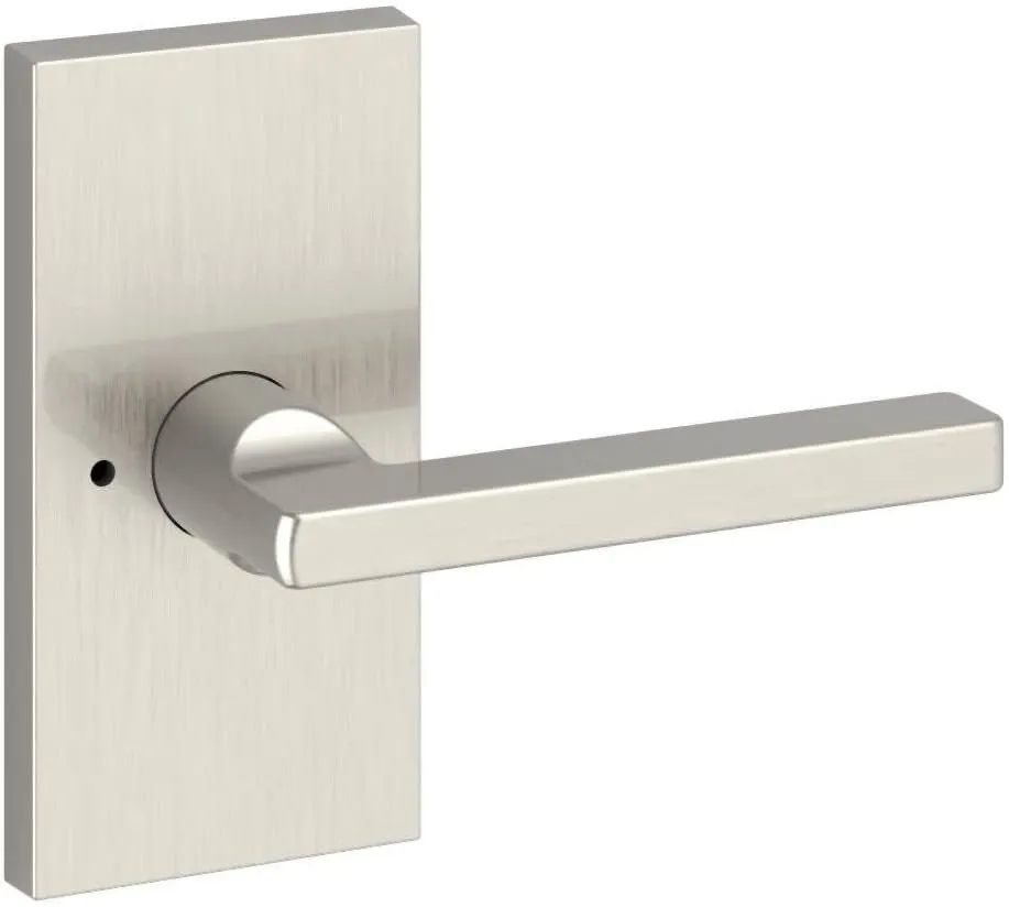 Baldwin PVSQUCFR150 PV.SQU.CFR Square Privacy Door Lever Set with 5 Inch Rectangle Rose from The Reserve Collection