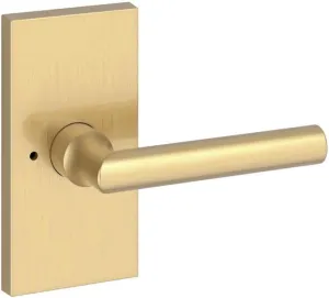 Baldwin PVTUBCFR044 Baldwin PV.TUB.CFR Tube Privacy Door Lever Set with 5 Inch Rectangle Rose from The Reserve Collection