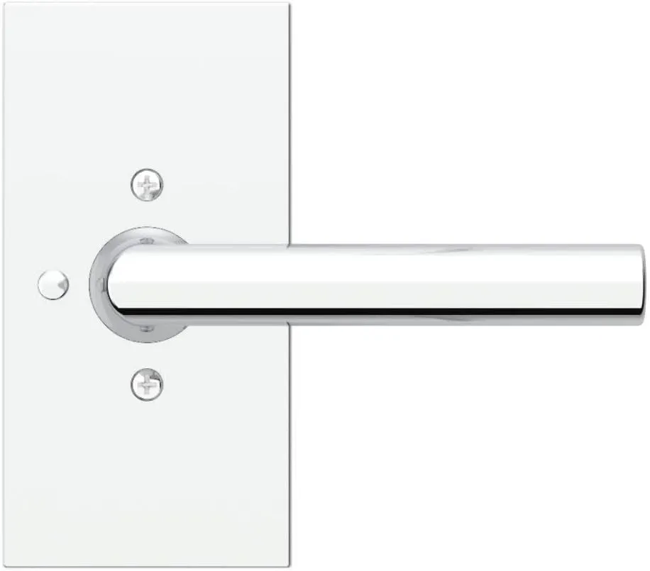 Baldwin PVTUBCFR044 Baldwin PV.TUB.CFR Tube Privacy Door Lever Set with 5 Inch Rectangle Rose from The Reserve Collection