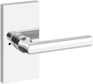 Baldwin PVTUBCFR260 Baldwin PV.TUB.CFR Tube Privacy Door Lever Set with 5 Inch Rectangle Rose from The Reserve Collection