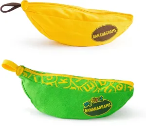 Bananagrams Classic & My First Bundle. Fun Word Game Set for Kids & Families. Educational & Entertaining, Ages. Fast-Paced Word Play in a Convenient Portable Pouch