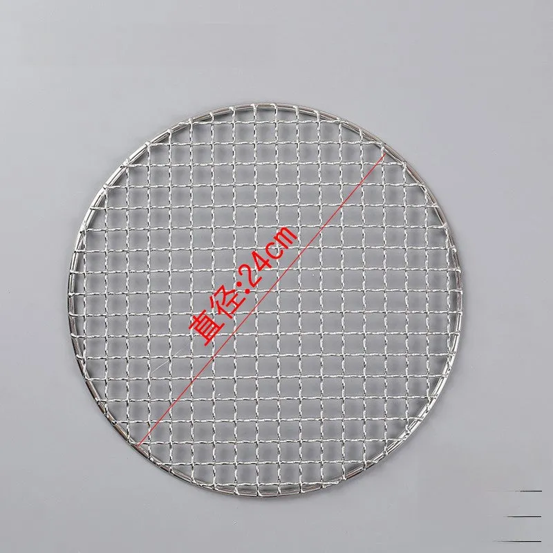 Barbecue Wire 304 Stainless Steel Induction Cooker Stove Tea Cooking Rack round Barbecue Wire Pieces Electric Ceramic Stove Portable Gas Stove Net