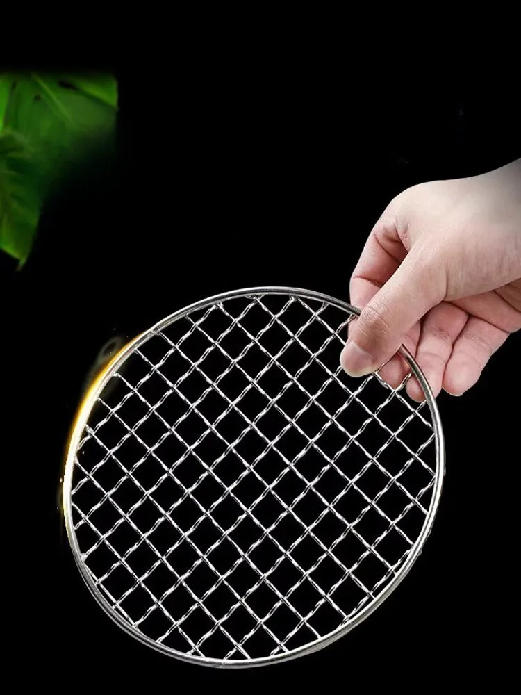 Barbecue Wire 304 Stainless Steel Induction Cooker Stove Tea Cooking Rack round Barbecue Wire Pieces Electric Ceramic Stove Portable Gas Stove Net