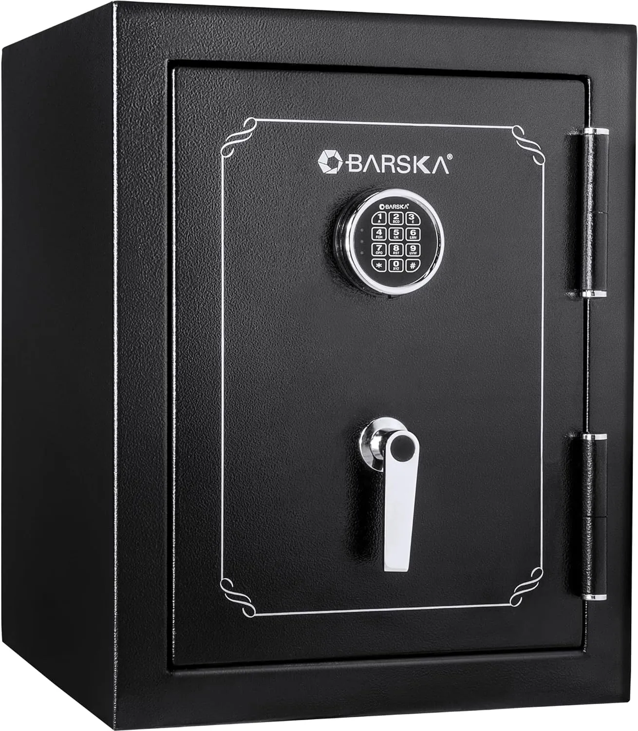Barska 2.6 Cu. Ft. Fireproof Safe – Digital PIN Lock Vault with 30 Min Fire Rating @ 1400°F, 3 Steel Deadbolts, Adjustable Shelves & Carpeted Interior for Home or Office