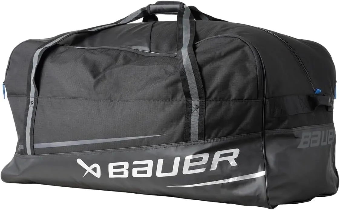 Bauer Hockey Premium Carry Bag '24 (Black/White, Senior/Large (35"x20"x18"))