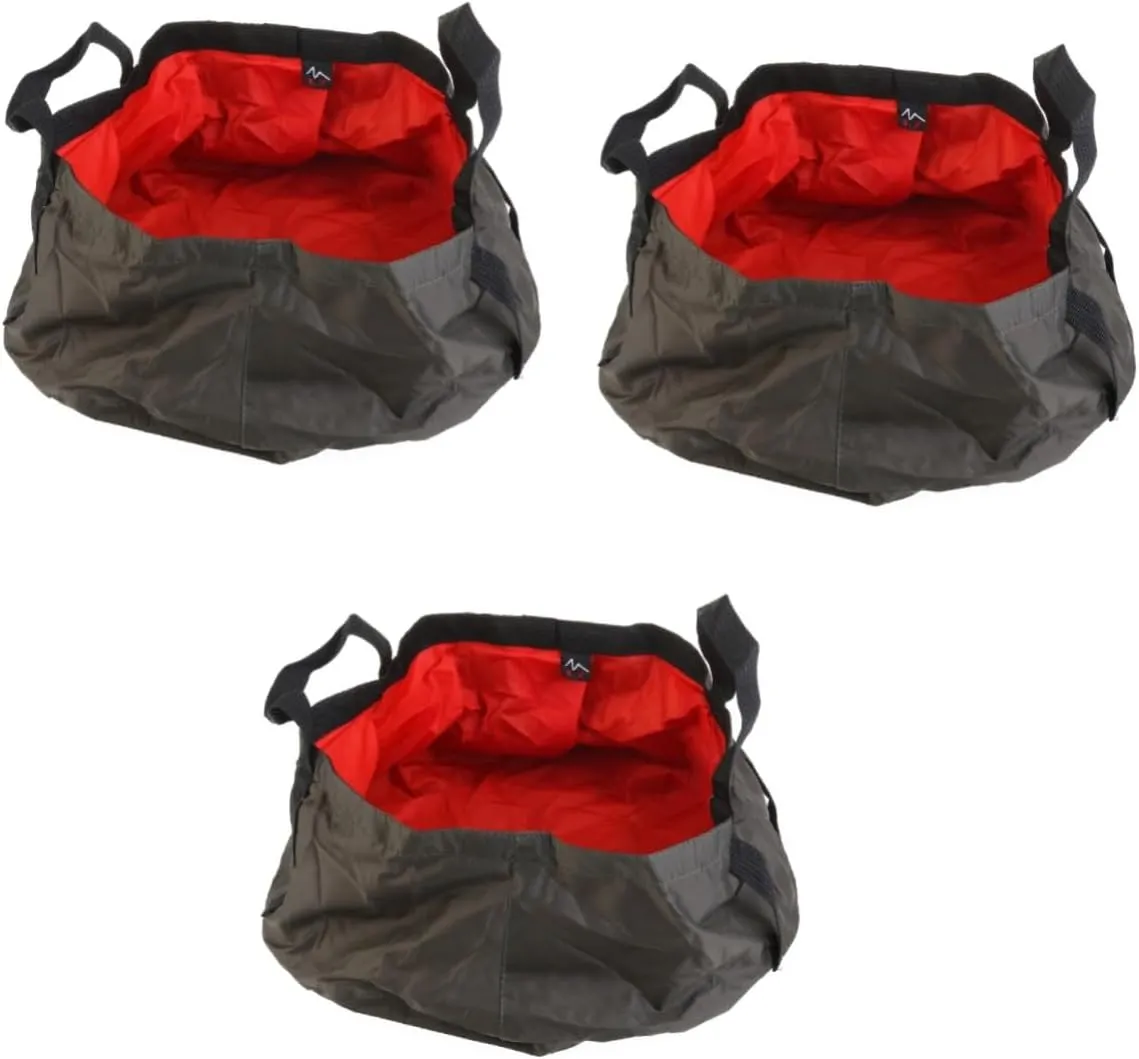 BESPORTBLE 3pcs Travel Bucket Outdoor Bucket Sink Fishing Bucket Water Cup on Foot Water Bottle Water Container