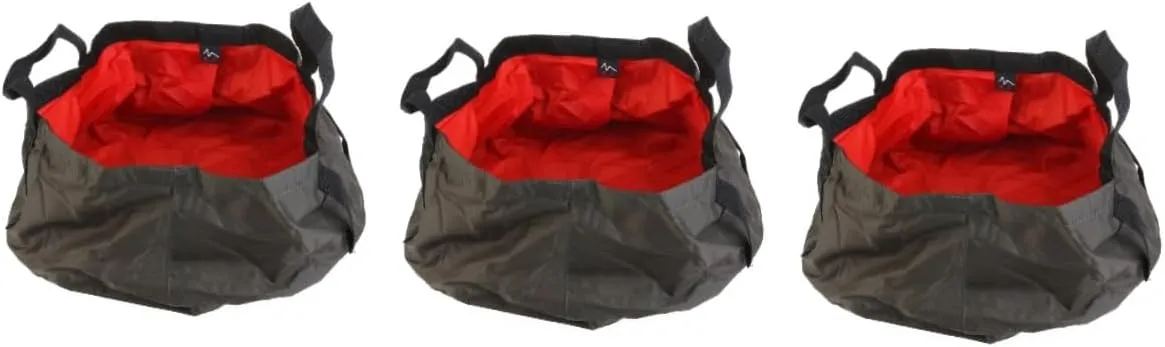 BESPORTBLE 3pcs Travel Bucket Outdoor Bucket Sink Fishing Bucket Water Cup on Foot Water Bottle Water Container