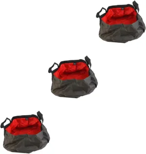 BESPORTBLE 3pcs Travel Bucket Outdoor Bucket Sink Fishing Bucket Water Cup on Foot Water Bottle Water Container