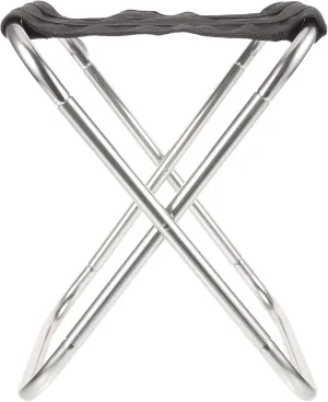 BESPORTBLE Aluminum Alloy Camping Seat Folding Foot Stool Sturdy for Travel Outdoor Use