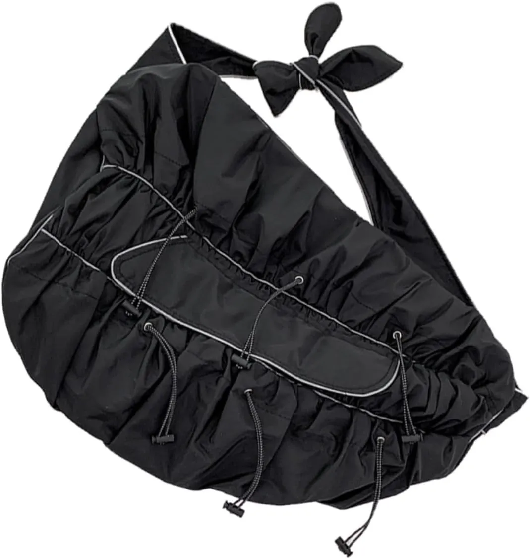 BESPORTBLE Large Handbag Reflective Stripes Shoulder Cross-body Bag Fashion Dumpling Bag for Everyday Use