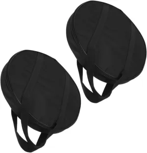 BESTonZON Cymbal Storage Bag Set of 2 Waterproof Duffle Bag Oxford Fabric Gong Holder and Practical