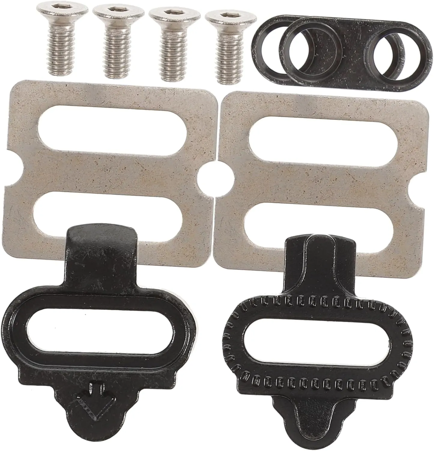 BESTonZON Mountain Bike Pedal Cleats Self Locking Cycling Pedal Accessories Easy to Install Durable Material