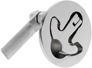 Boat Stainless Steel 2" T-Handle Lock Floor Buckle Marine Non-Locking Mount Hatch Latch Flush Turning Lift