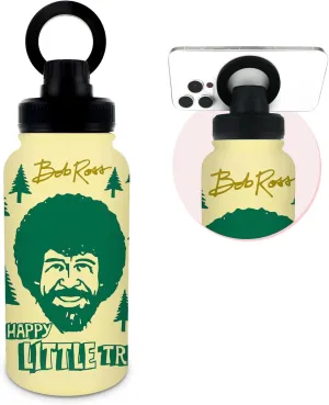 Bob Ross Happy Little Trees Gift for Women,Bob Ross Mug Cup Tumbler,20 Oz Magnetic Insulated Stainless Steel Water Bottle Tumbler,Leak Spill Proof Water Bottles