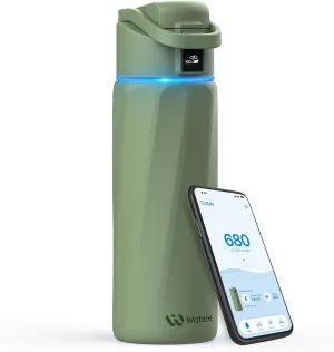 Boost Smart Water Bottle with Reminder to Drink Water, 24oz BPA-Free Stainless Steel Vacuum Insulated Water Bottle, Wide Mouth Water Tracker Bottle with APP, Ideal Gift