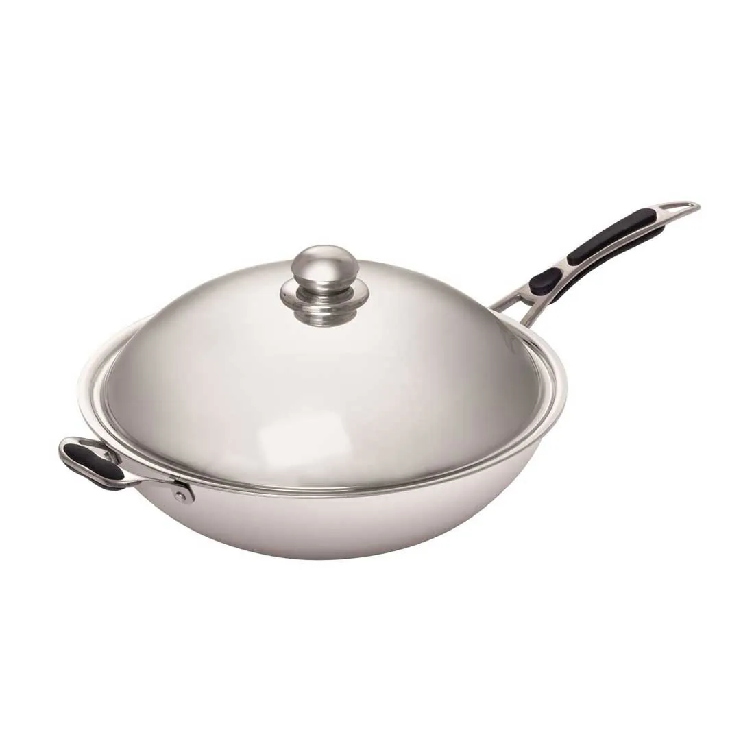 Borrelli Wok Pan for Induction and Gas Wok Burners