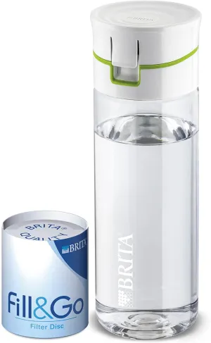 Brita Fill&Go Water purification Bottle and Refill  0.6L,  Green