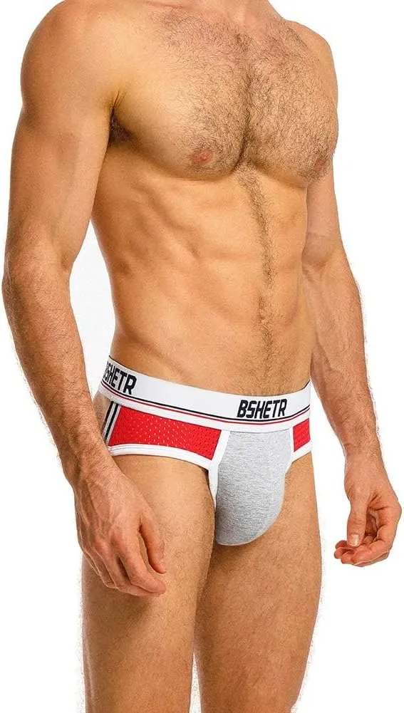 BSHETR Men's Jockstraps Athletic Supporters 5-Pack Ultra Soft Daily Sports Underwear