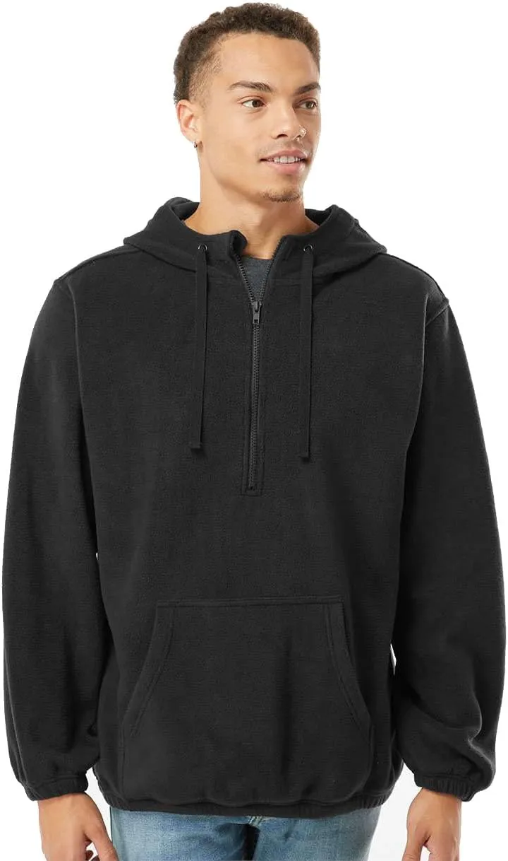 Burnside - Polar Fleece Quarter-Zip Hooded Pullover - 3600