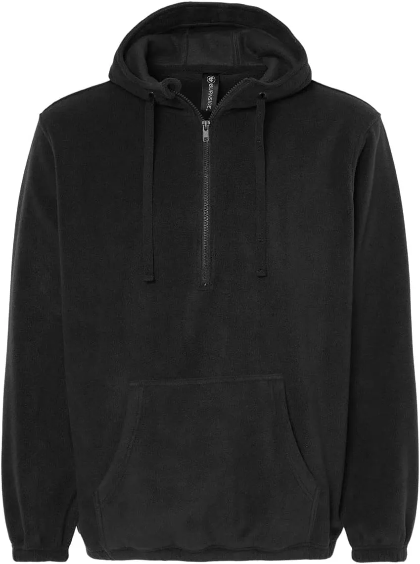 Burnside - Polar Fleece Quarter-Zip Hooded Pullover - 3600