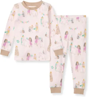 Burt's Bees Baby Toddler Baby Girls' Pajamas, Tee and Pant 2-Piece Pj Set
