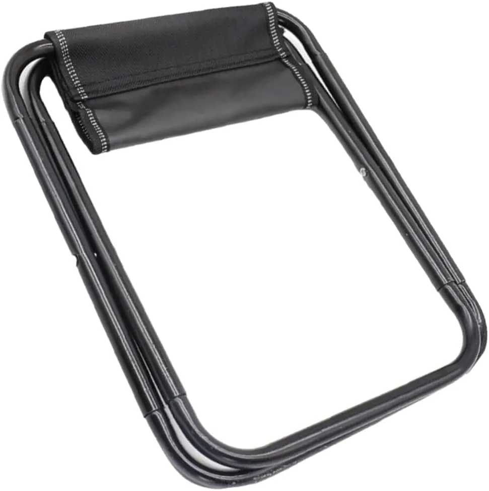 Cabilock Portable Folding Stool Chairs Outdoor Chairs Portable Stool Camping Supplies Canvas Black
