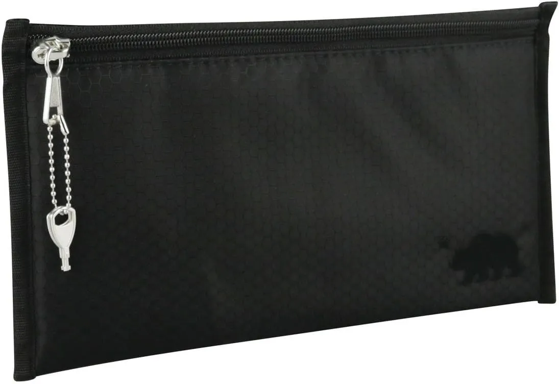 Cali Crusher 100% Smell Proof Pouch w/Locking Key (11in x 6in) (Black)