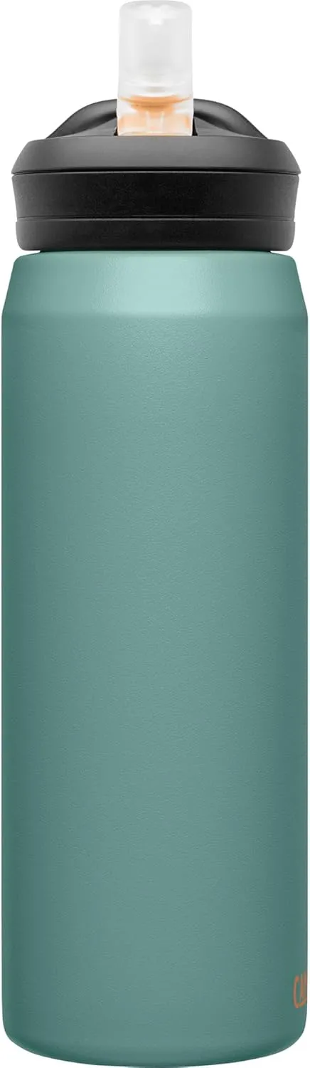 CamelBak Eddy  Insulated Stainless Steel Bite Valve Straw Water Bottle Forest Floor, 25oz