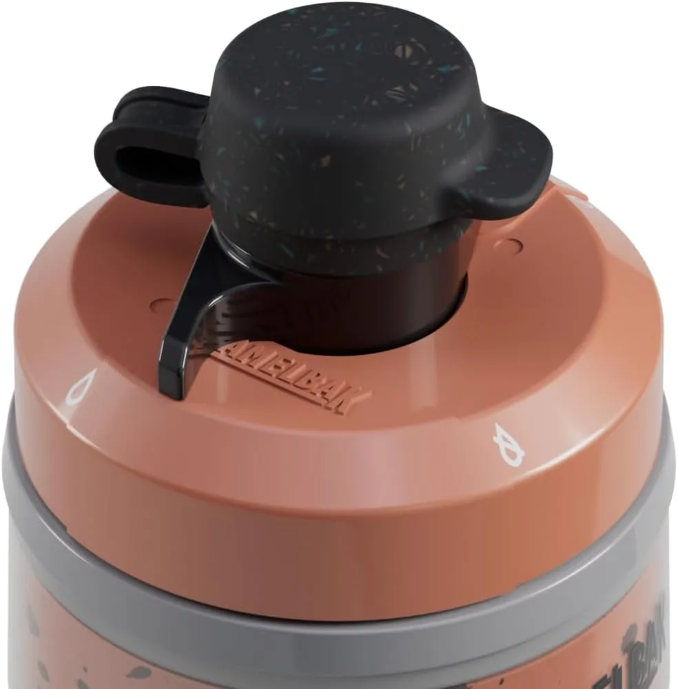 CamelBak Podium Dirt Series Chill Insulated Mountain Bike Squeeze Water Bottle Sierra Red, 21oz