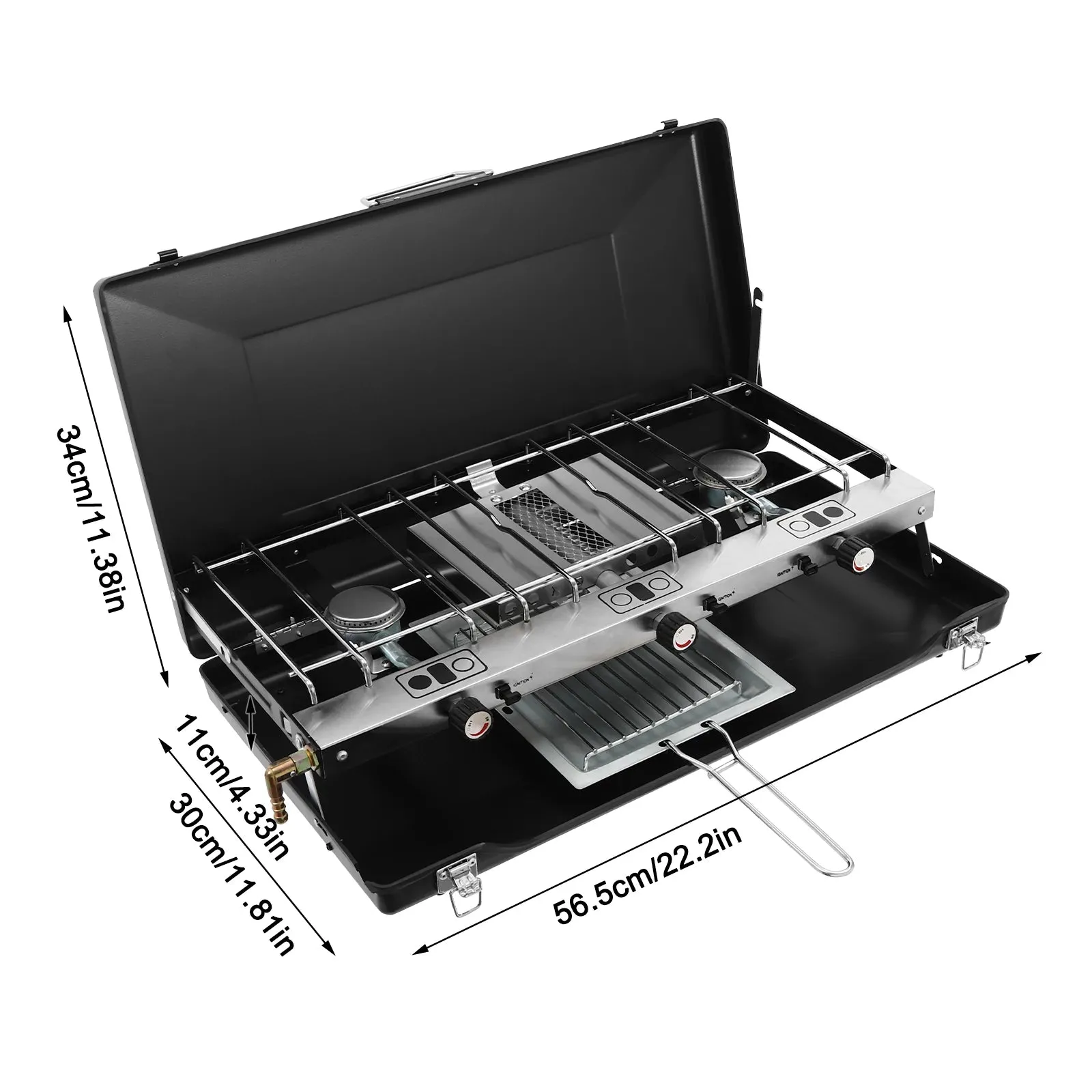 Campfire Grill with 3 Burners