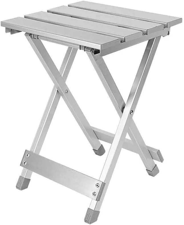 Camping Folding Chair Convenient Folding Stool Camping High Intensity Scratch Resistant Aluminum Alloy Space Saving Portable Chair Outdoor Non Slip
