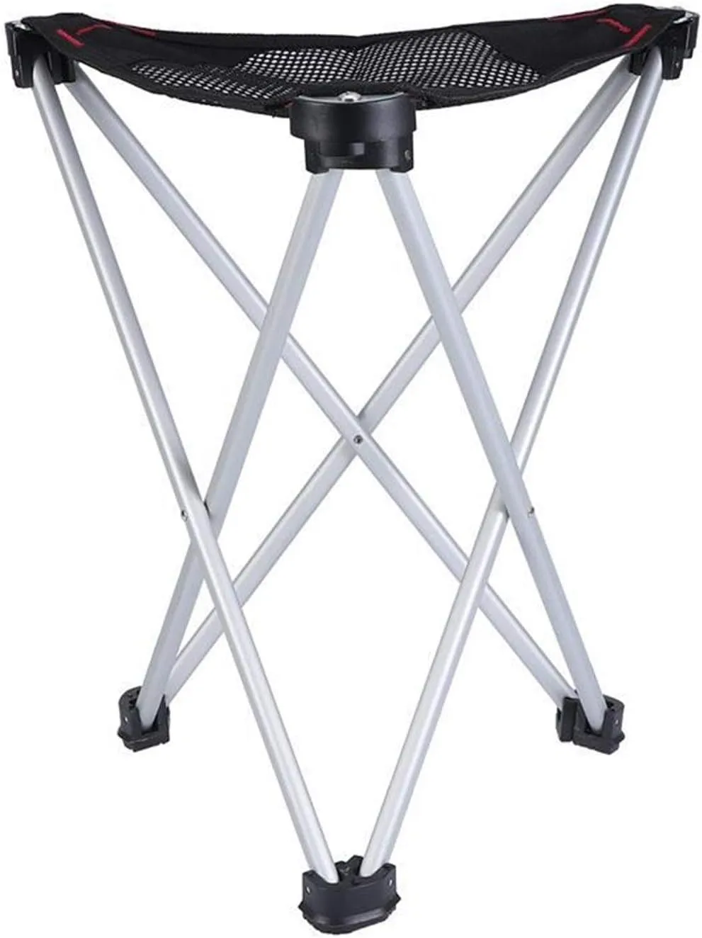 Camping Folding Chair Outdoor Ultralight Aluminum Alloy Triangle Folding Stool Portable Camping Sketch Fishing Chair (Black)