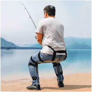 Camping Folding Stool 330lbs Invisible Seat Leg Brace Magic Stool, Portable Chairless Chair for Fishing, Lightweight 5lbs Wearable Seat
