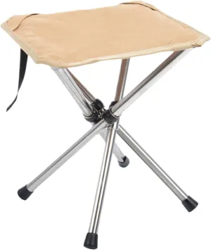 Camping Stool Portable - Mountaineering and Hiking Portable Stool, Folding CampStool Pocket Chair, Ultra-Light FoldingStool – Supports Up to 265 lbs, for Camp, Beach, Fishing