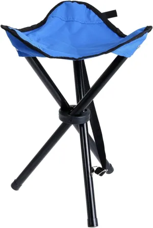 Camping Stool, Small Folding Chair, The Portable Folding Stool Outdoor Furniture Camping Sightseeing Chair Portable Aluminum Folding Stool with Storage Bag (Color : Light Blue)