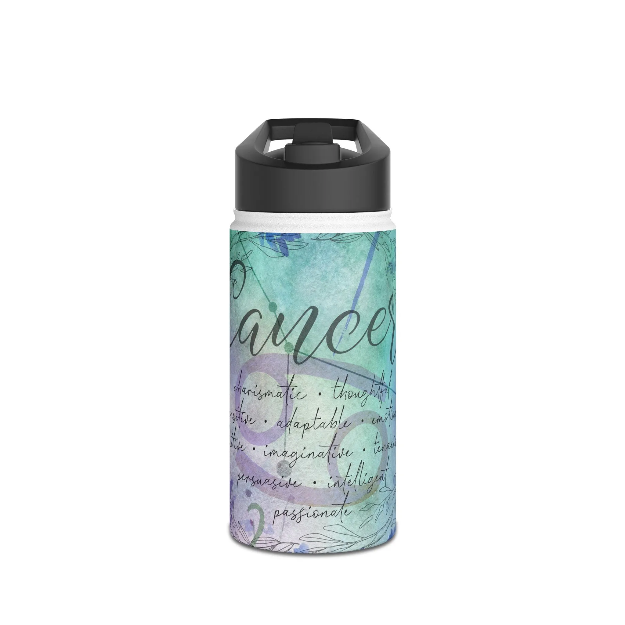 Cancer Stainless Steel Water Bottle, Standard Lid