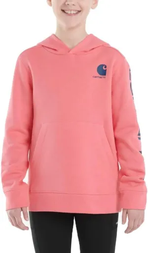 Carhartt Girls' Hoodie Fleece Pullover Sweatshirt