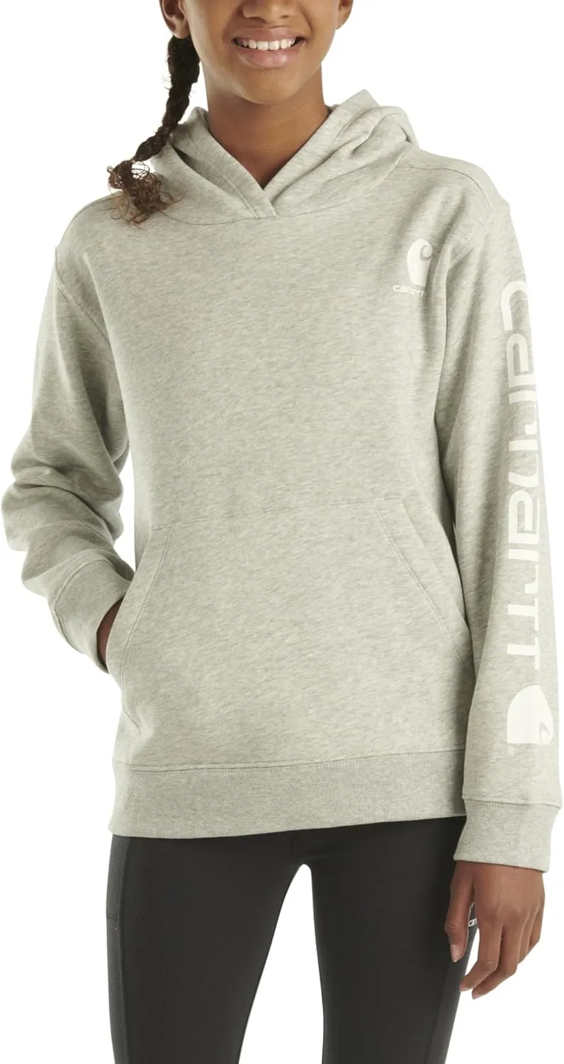Carhartt Girls' Hoodie Fleece Pullover Sweatshirt