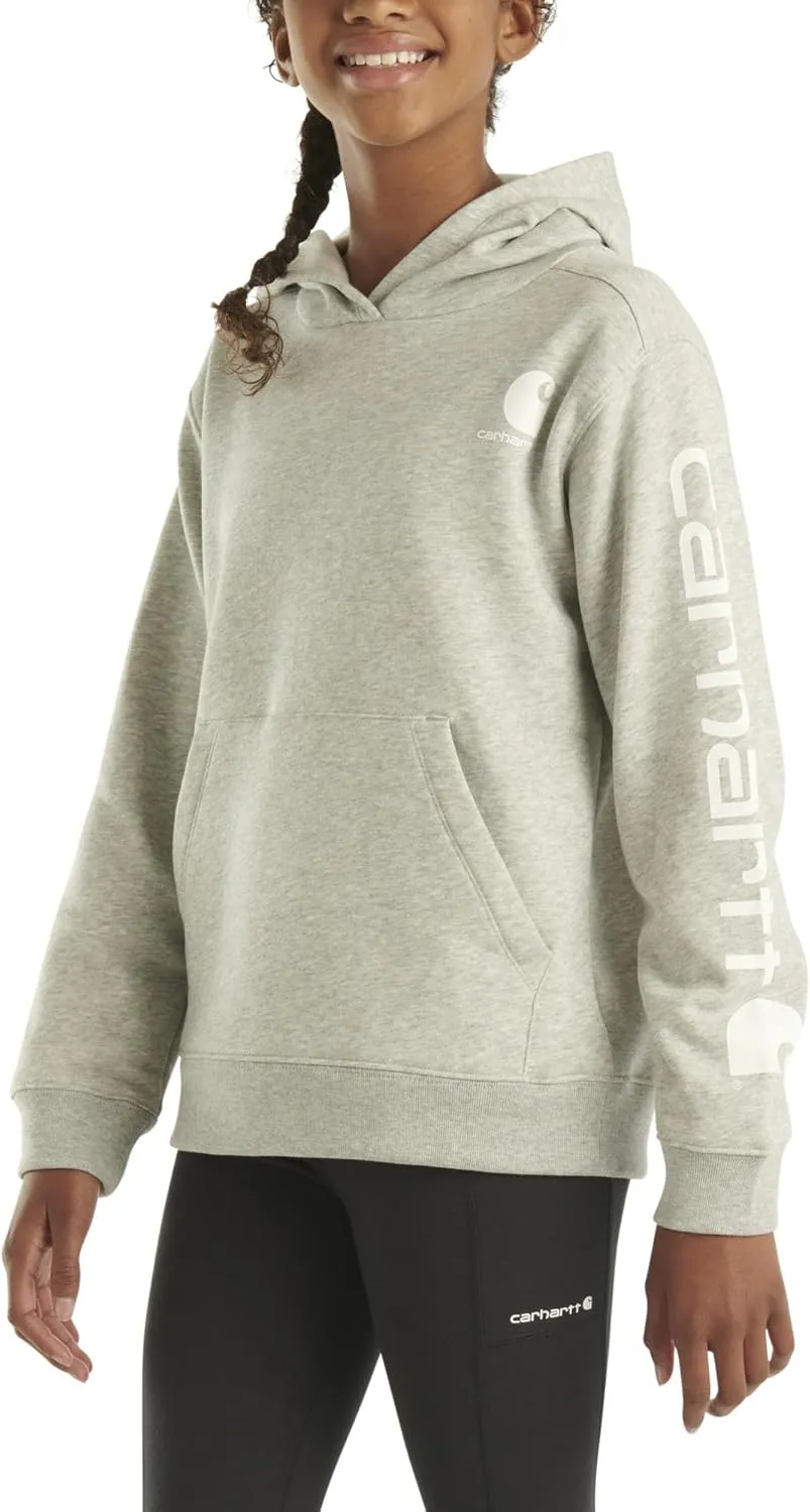 Carhartt Girls' Hoodie Fleece Pullover Sweatshirt