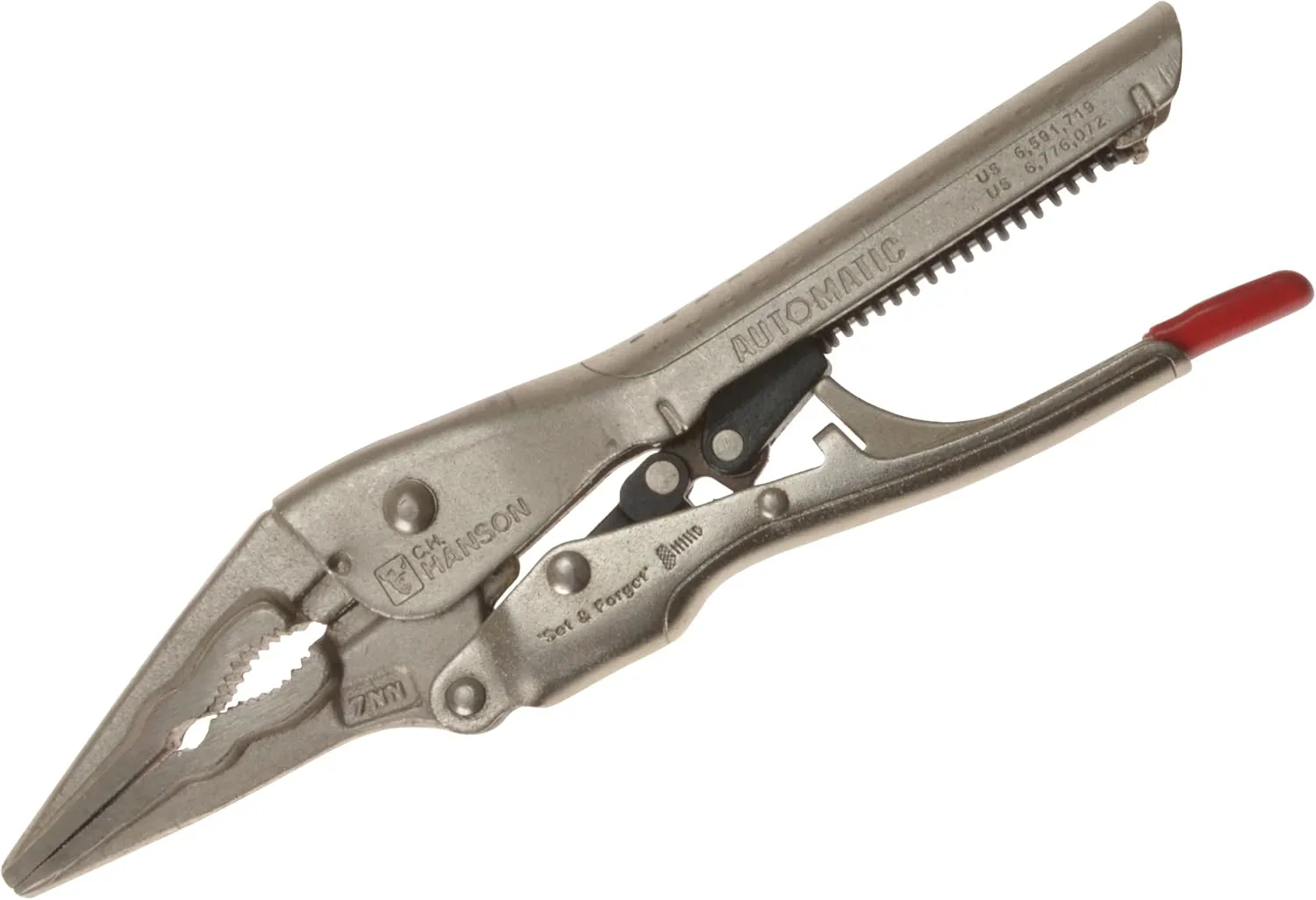 CH Hanson 09300 7-Inch Needle Nose Self-Adjusting Locking Pliers